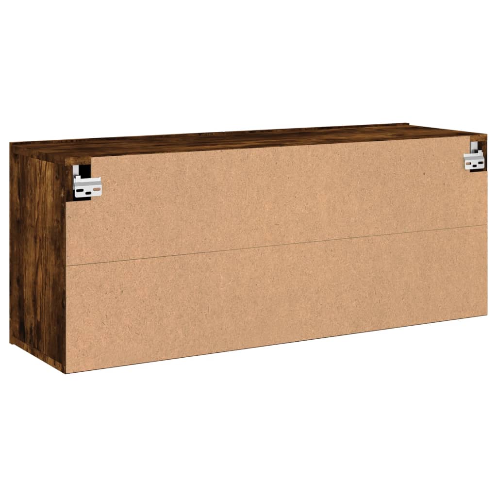 TV-Møbel Røkt Eik Veggmontert TV-benk 100x30x41 cm