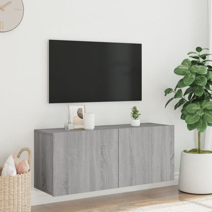 TV-Møbel Sonoma Grå Veggmontert TV-benk 100x30x41 cm