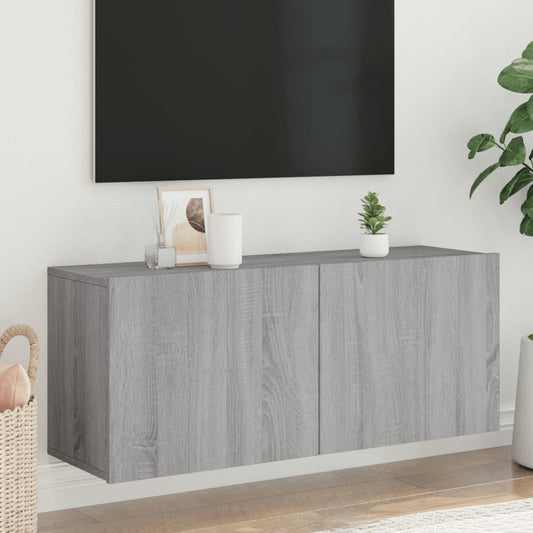 TV-Møbel Sonoma Grå Veggmontert TV-benk 100x30x41 cm