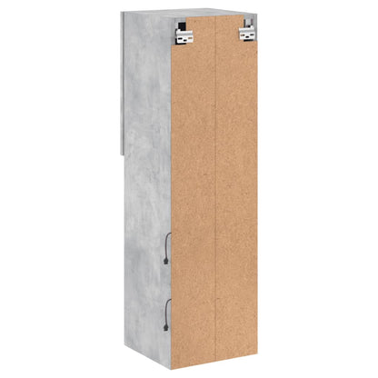 TV-Møbel Betonggrå TV-benk med LED-lys 30,5x30x102 cm