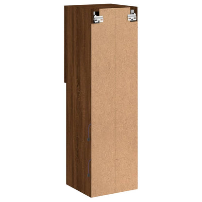 TV-Møbel Brun Eik Tv-benk med LED-lys 30,5x30x102 cm