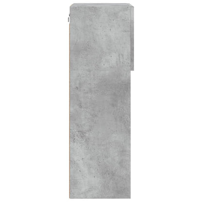 TV-Møbel Betonggrå TV-benk med LED-lys 40,5x30x90 cm