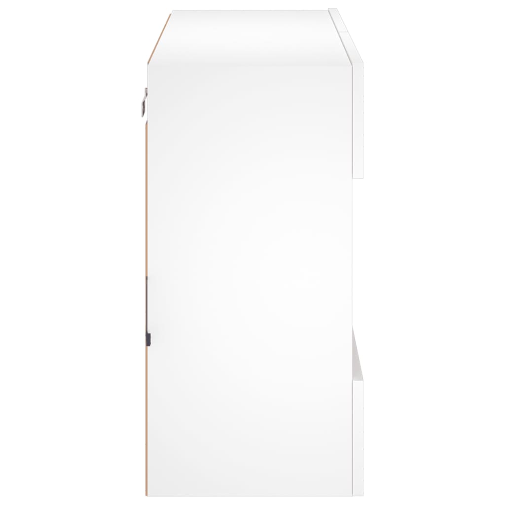 TV-Møbel Hvit TV-benk med LED 78,5x30x60,5 cm