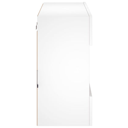 TV-Møbel Hvit TV-benk med LED 78,5x30x60,5 cm