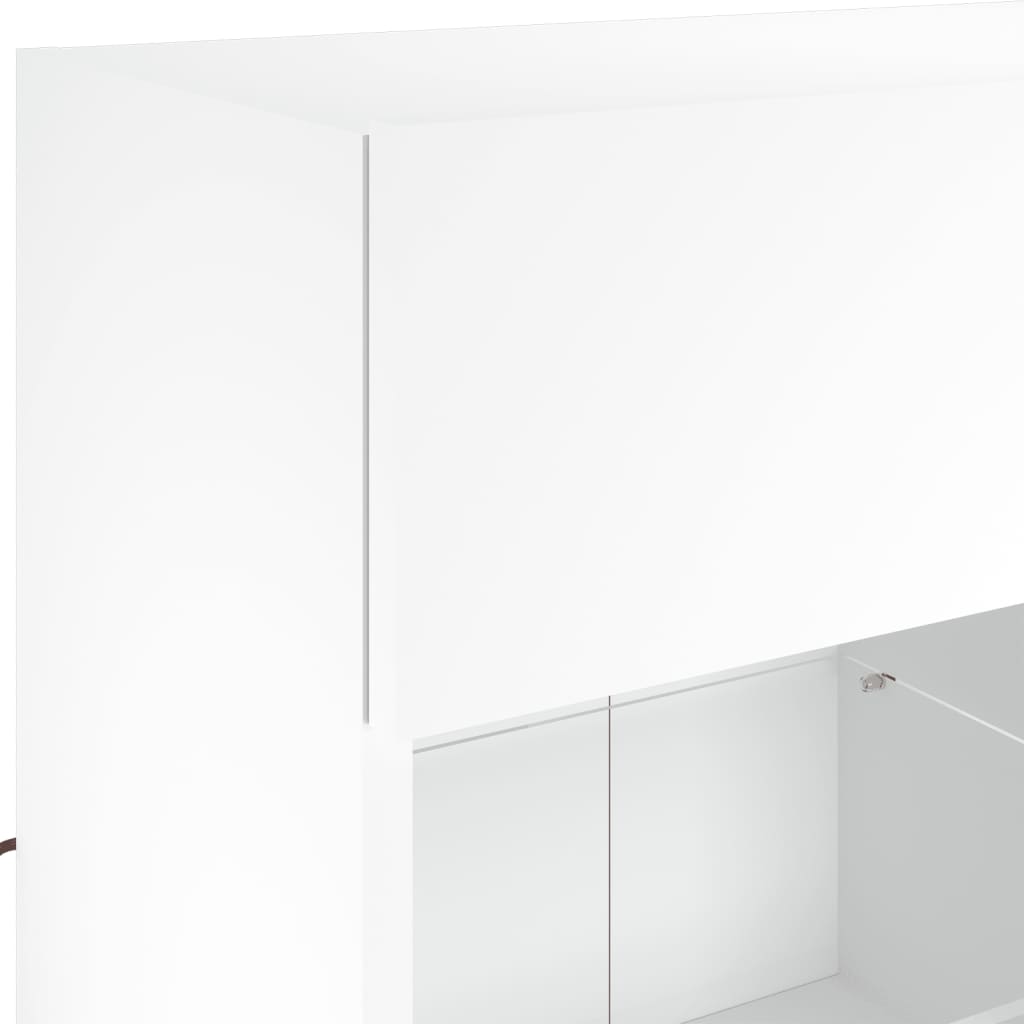 TV-Møbel Hvit TV-benk med LED 78,5x30x60,5 cm