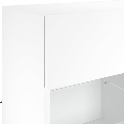 TV-Møbel Hvit TV-benk med LED 78,5x30x60,5 cm
