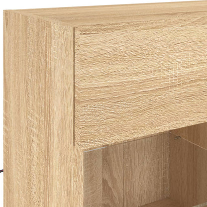 TV-Møbel Sonoma Eik TV-benk med LED 78,5x30x60,5 cm