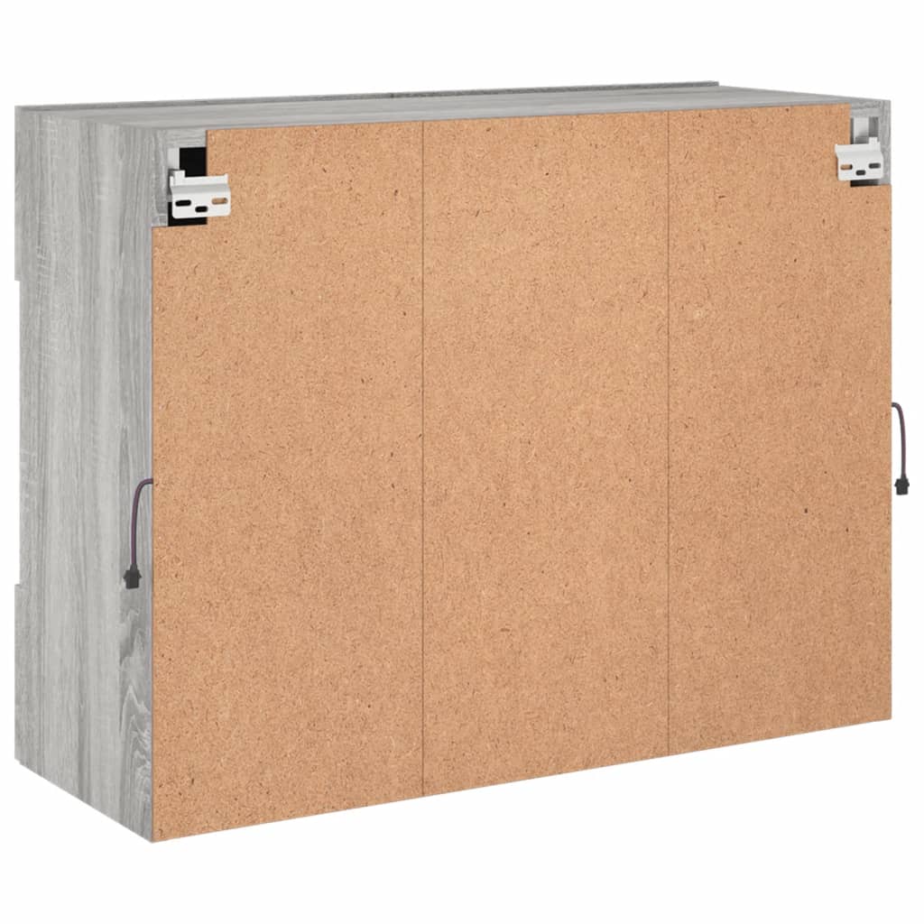 TV-Møbel Sonoma Grå TV-benk med LED 78,5x30x60,5 cm