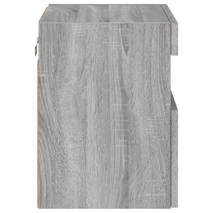 TV-Møbel Sonoma Grå Tv-benker med LED-lys 2 stk 40x30x40 cm