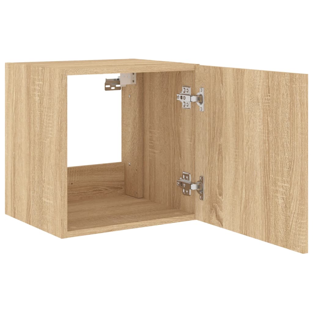 TV-Møbel Sonoma Eik Tv-benker med LED 2 stk 40,5x35x40 cm