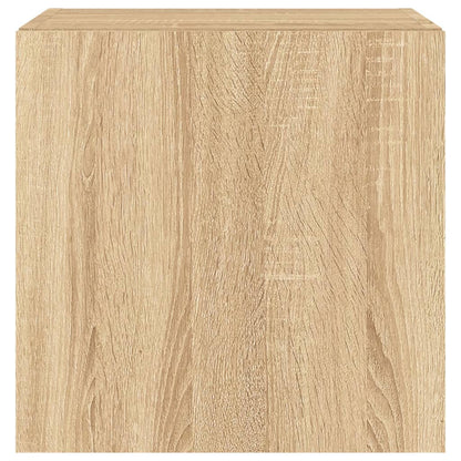 TV-Møbel Sonoma Eik Tv-benker med LED 2 stk 40,5x35x40 cm