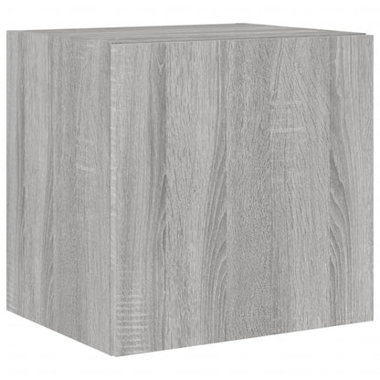 TV-Møbel Sonoma Grå Tv-benker med LED 2 stk 40,5x35x40 cm