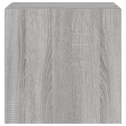 TV-Møbel Sonoma Grå Tv-benker med LED 2 stk 40,5x35x40 cm