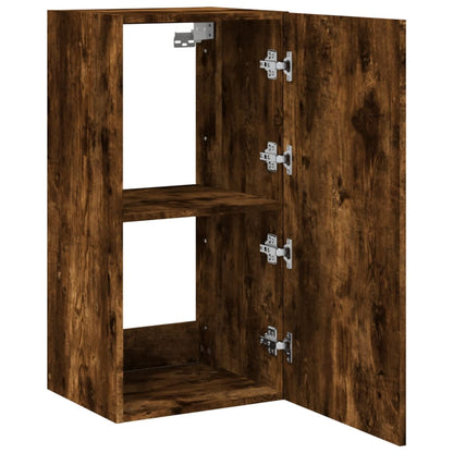 TV-Møbel Røyk Eik Tv-benk med LED 40,5x35x80 cm