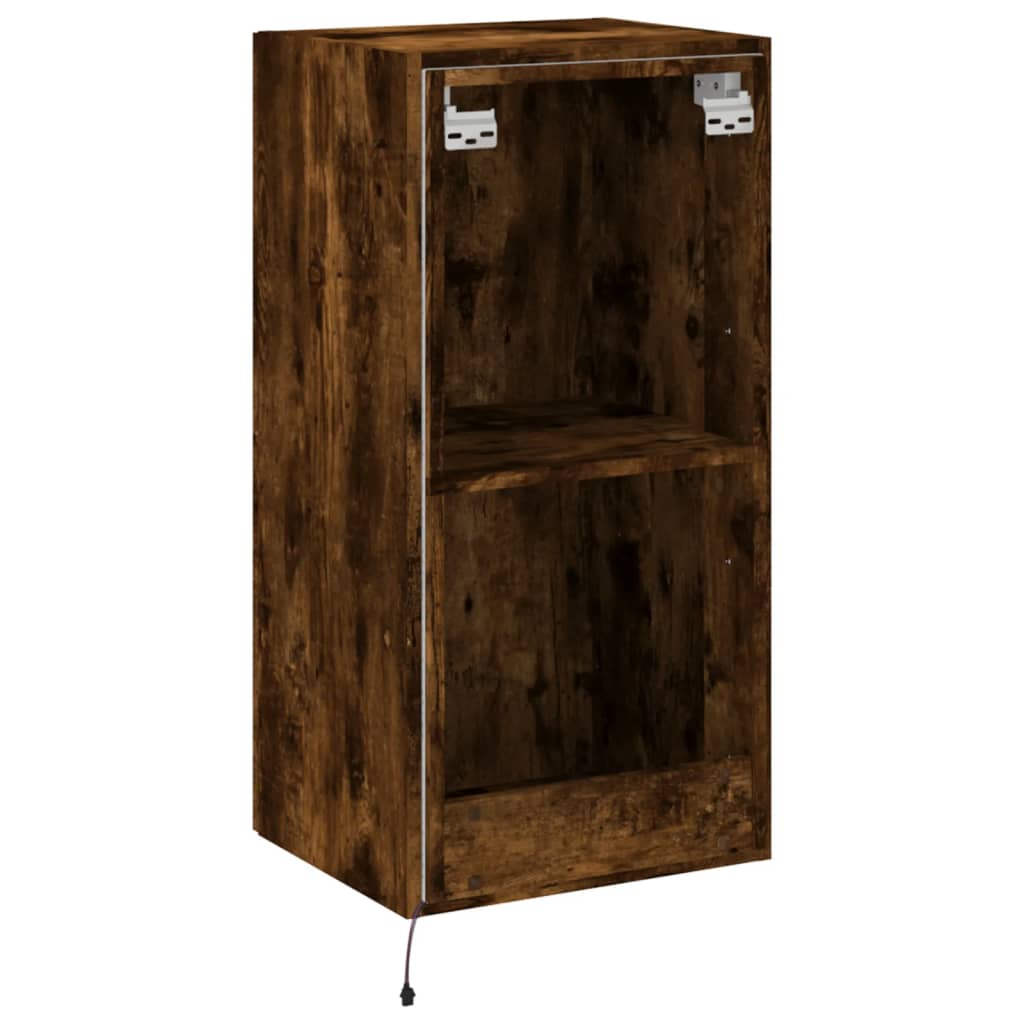 TV-Møbel Røyk Eik Tv-benk med LED 40,5x35x80 cm