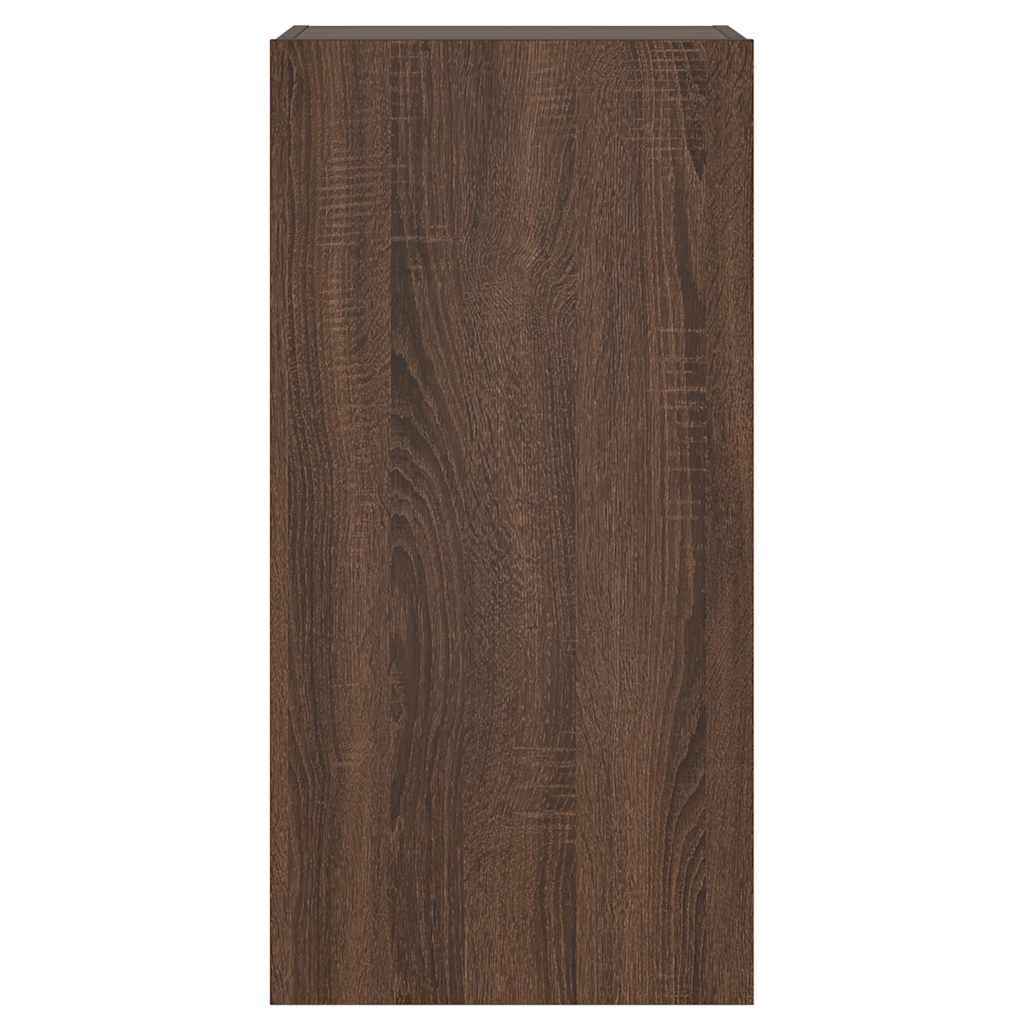 TV-Møbel Brun Eik TV-benk LED 40,5x35x80 cm