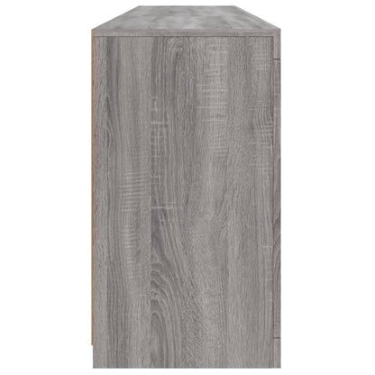 Skjenk Sonoma Grå med LED-lys 162x37x67 cm