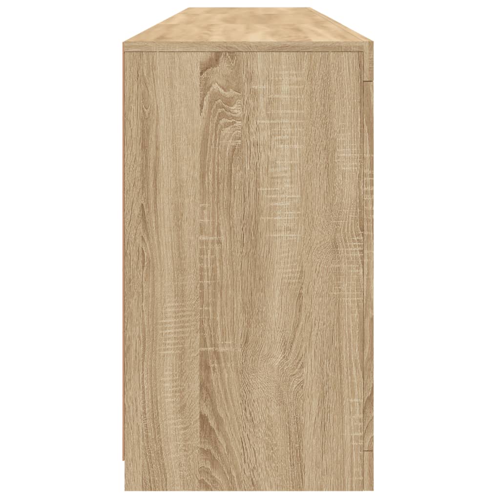 Skjenk Sonoma Eik med LED-lys 181,5x37x67 cm