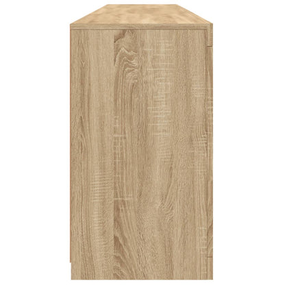 Skjenk Sonoma Eik med LED-lys 181,5x37x67 cm