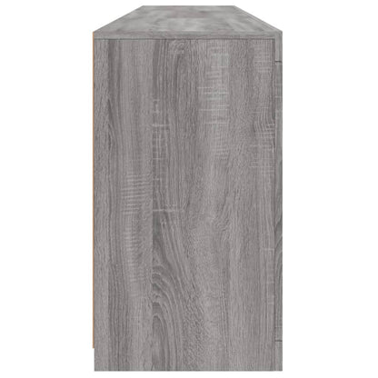 Skjenk Sonoma Grå med LED-lys 181,5x37x67 cm