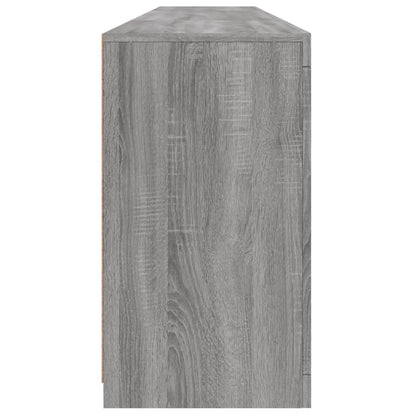 Skjenk Sonoma Grå med LED-lys 202x37x67 cm