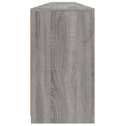 Skjenk Sonoma Grå med LED-lys 283x37x67 cm
