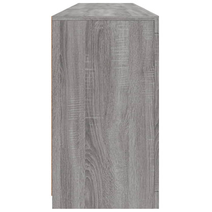 Skjenk Sonoma Grå med LED-lys 162x37x67 cm
