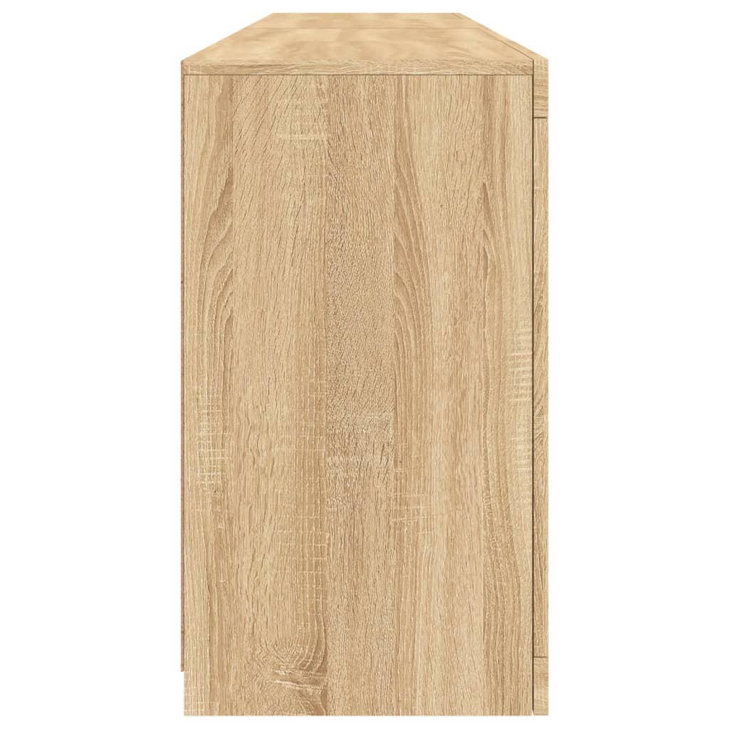 Skjenk Sonoma Eik med LED-lys 164x37x67 cm