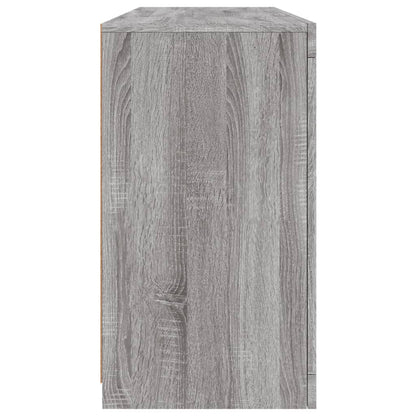 Skjenk Sonoma Grå med LED-lys 142,5x37x67 cm