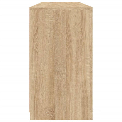 Skjenk Sonoma Eik med LED-lys 163x37x67 cm