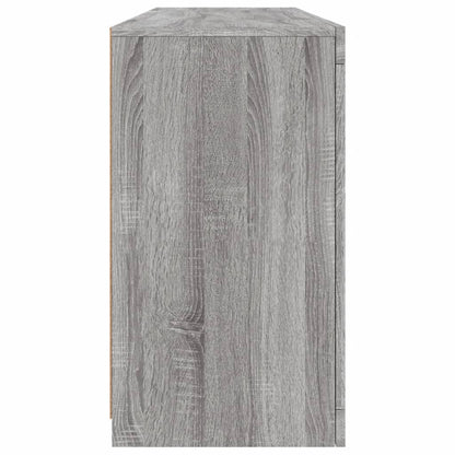 Skjenk Sonoma Grå med LED-lys 163x37x67 cm