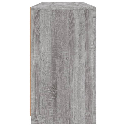 Skjenk Sonoma Grå med LED-lys 142,5x37x67 cm