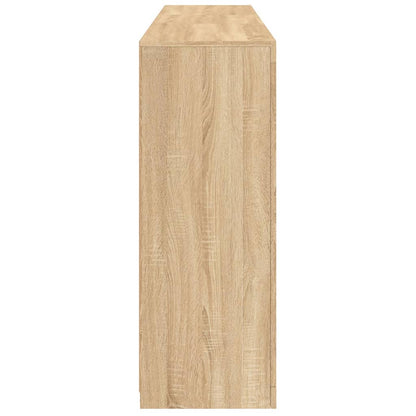 Skjenk Sonoma Eik med LED-lys 162x37x100 cm