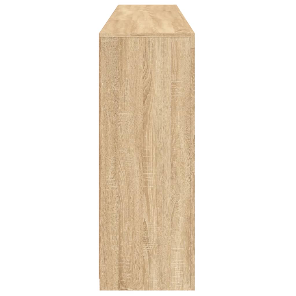 Skjenk Sonoma Eik med LED-lys 181,5x37x100 cm