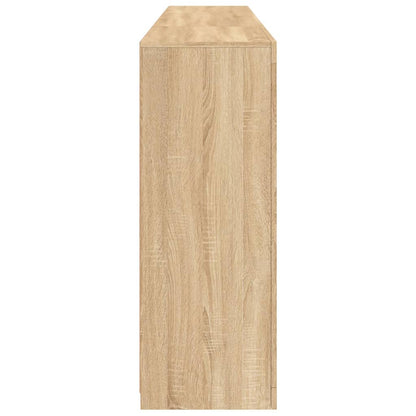 Skjenk Sonoma Eik med LED-lys 202x37x100 cm