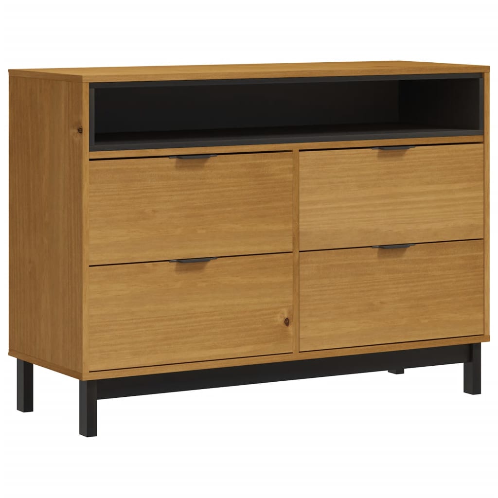 Kommode Tre heltre furu FLAM 110x40x80 cm