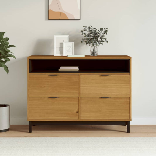 Kommode Tre heltre furu FLAM 110x40x80 cm