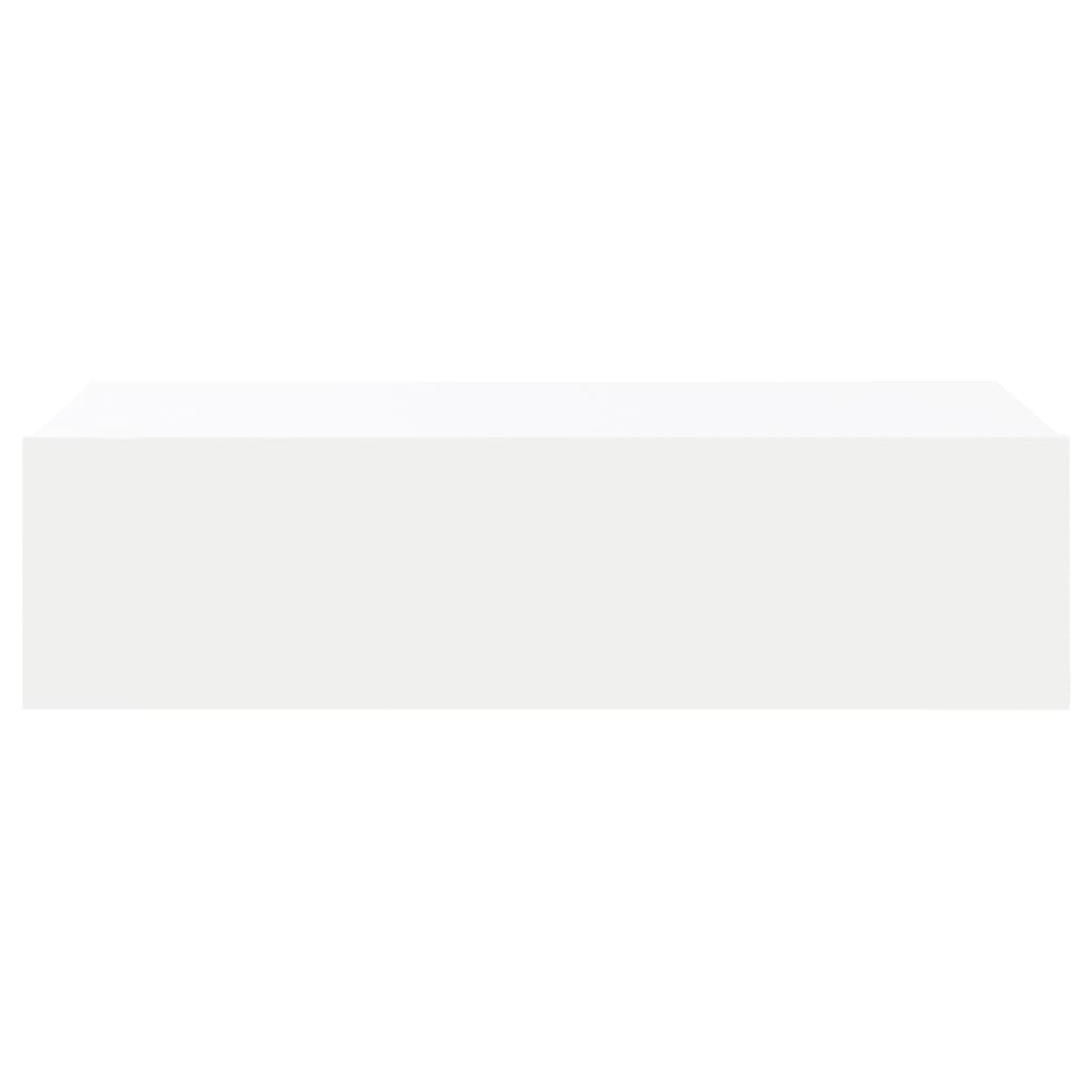 TV-Møbel Hvit TV-benk med LED-lys 60x35x15,5 cm