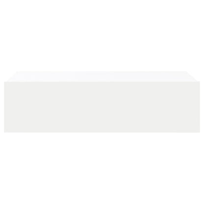 TV-Møbel Hvit TV-benk med LED-lys 60x35x15,5 cm