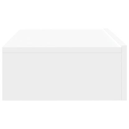TV-Møbel Hvit TV-benk med LED-lys 60x35x15,5 cm