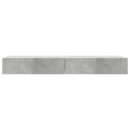 TV-Møbel Betonggrå TV-Benk med LED-lys 2 stk 60x35x15,5 cm?