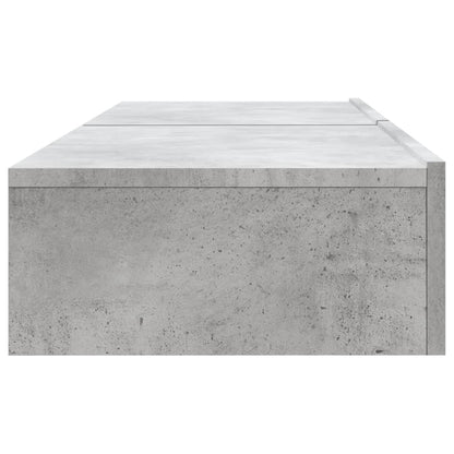 TV-Møbel Betonggrå TV-Benk med LED-lys 2 stk 60x35x15,5 cm?