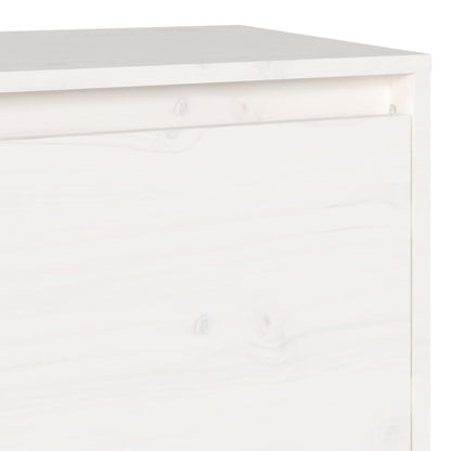 TV-Møbel Hvit TV-benk 140x35x40 cm heltre furu