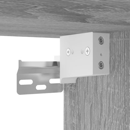 Baderomsspeil LED Skap Sonoma Grå 90x12x45 cm akryl