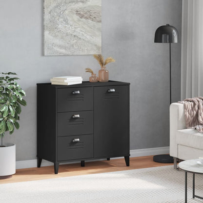 Skjenk Svart VIKEN 80x40x80 cm