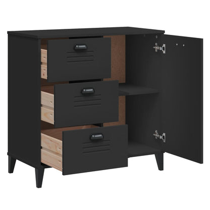 Skjenk Svart VIKEN 80x40x80 cm