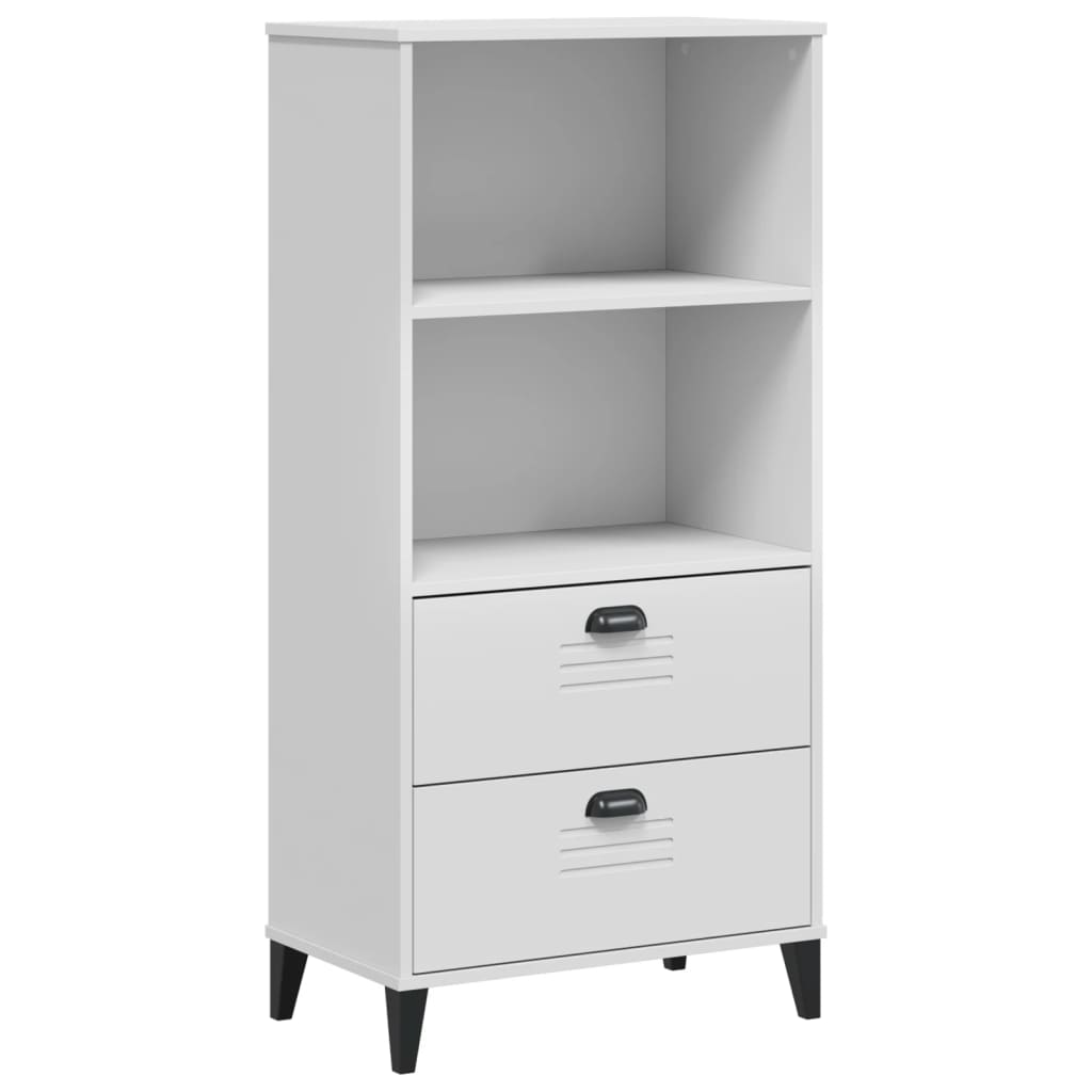 Bokhylle Hvit VIKEN 60x35x123 cm