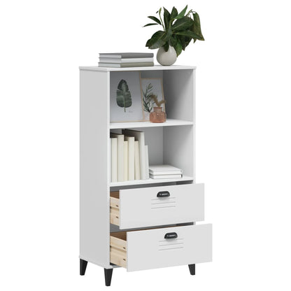 Bokhylle Hvit VIKEN 60x35x123 cm