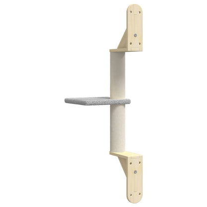 Kattemøbel Vegghengt kattetre med klorestolpe lysegrå 85,5 cm