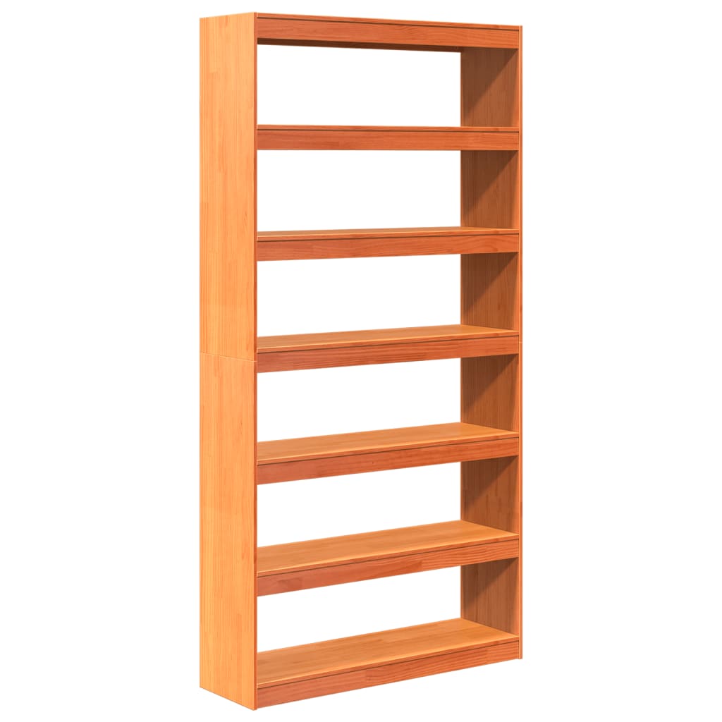 Bokhylle Tre Romdeler 100x30x199,5 cm heltre furu